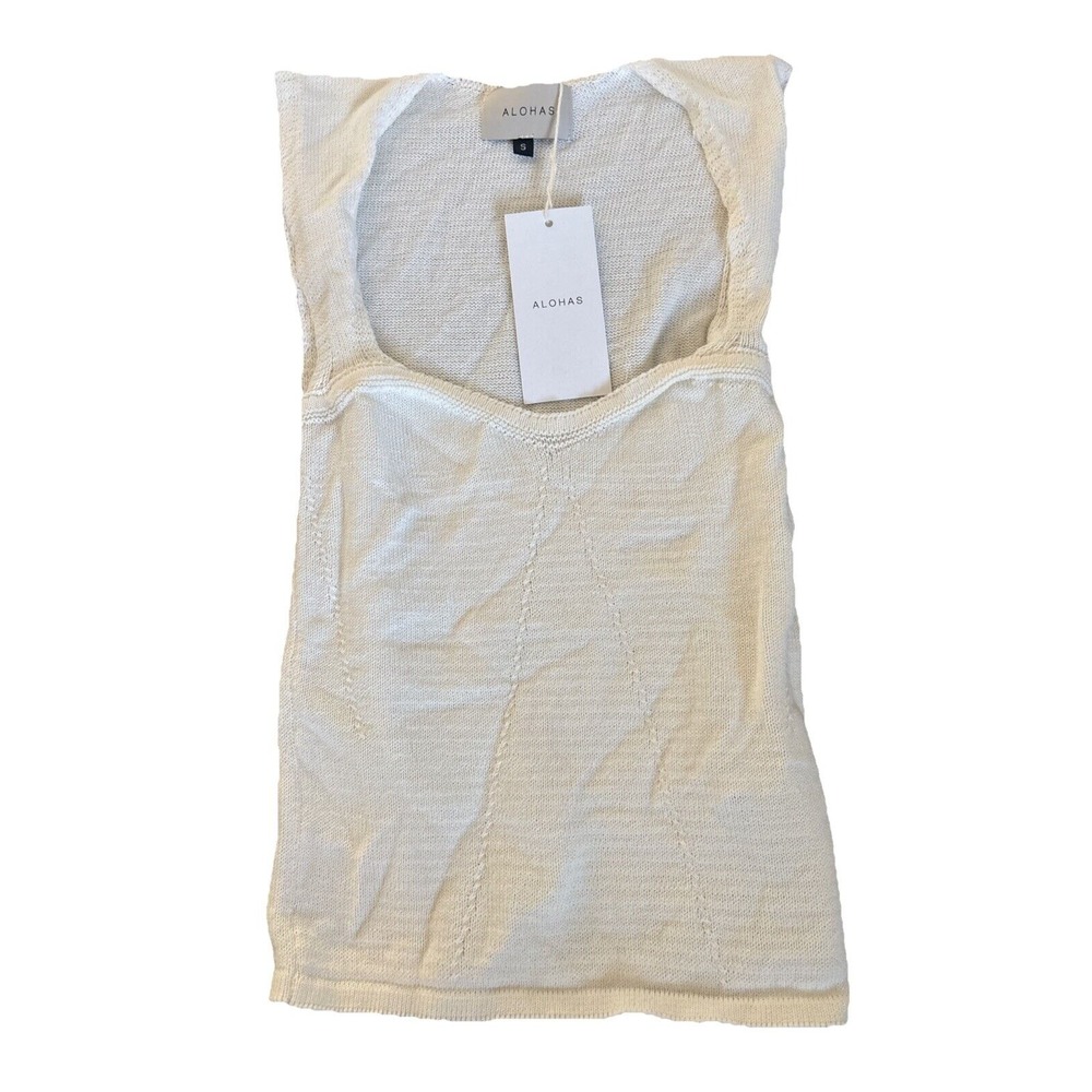 Alohas Cream Tank Top
